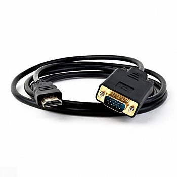 ORIENT Кабель-адаптер HDMI M  C702 --> VGA 15M, длина 1.8 метра, черный